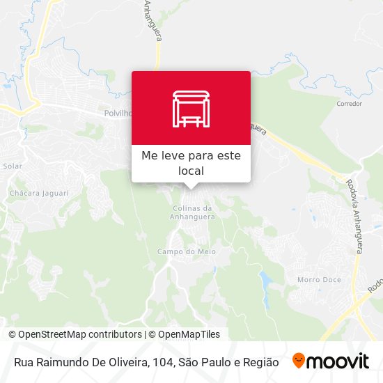 Rua Raimundo De Oliveira, 104 mapa