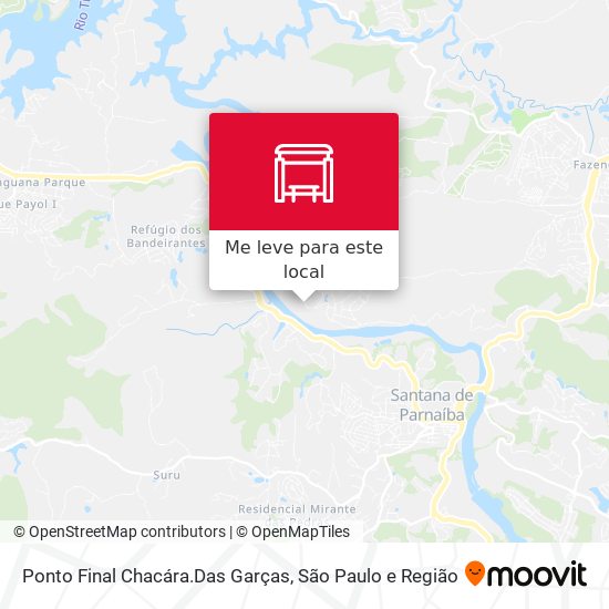 Ponto Final Chacára.Das Garças mapa
