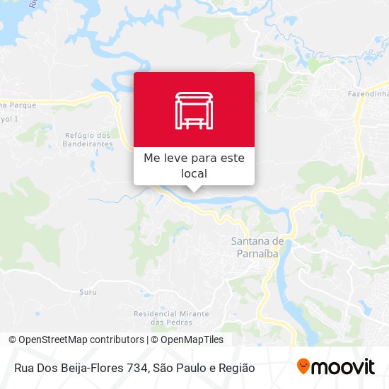 Rua Dos Beija-Flores 734 mapa