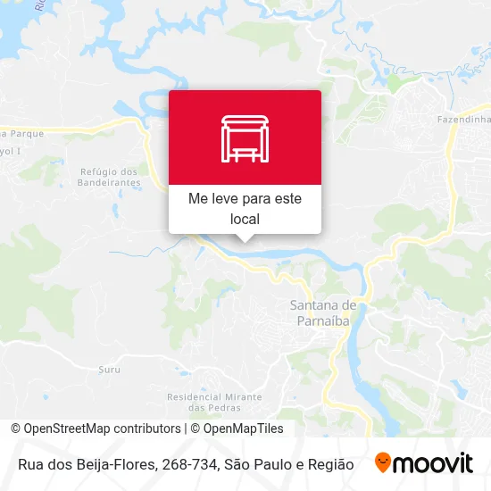 Rua dos Beija-Flores, 268-734 mapa
