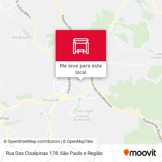 Rua Das Cisalpinas 178 mapa