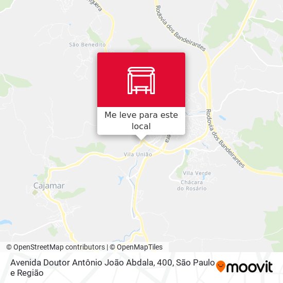 Avenida Doutor Antônio João Abdala, 400 mapa