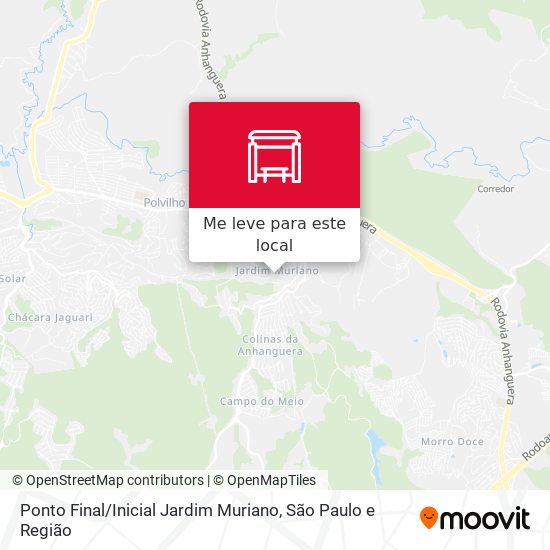 Ponto Final / Inicial Jardim Muriano mapa
