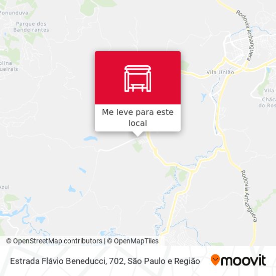Estrada Flávio Beneducci, 702 mapa