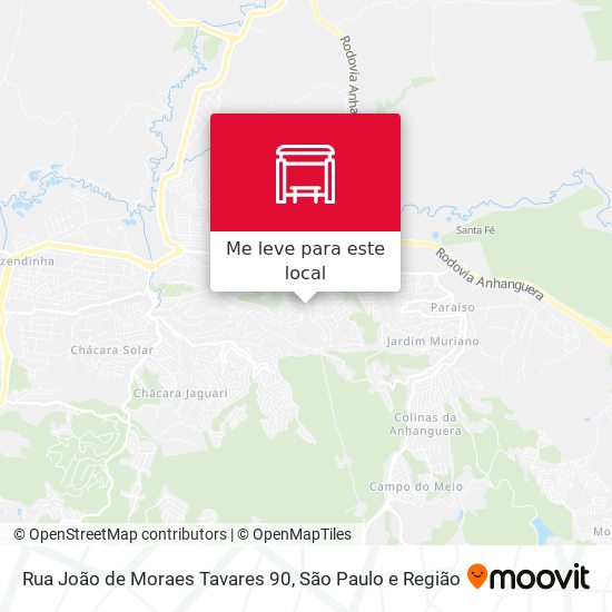Rua João de Moraes Tavares 90 mapa