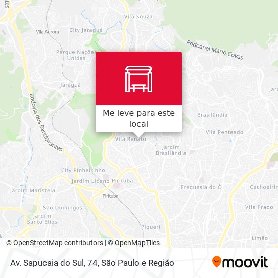 Av. Sapucaia do Sul, 74 mapa