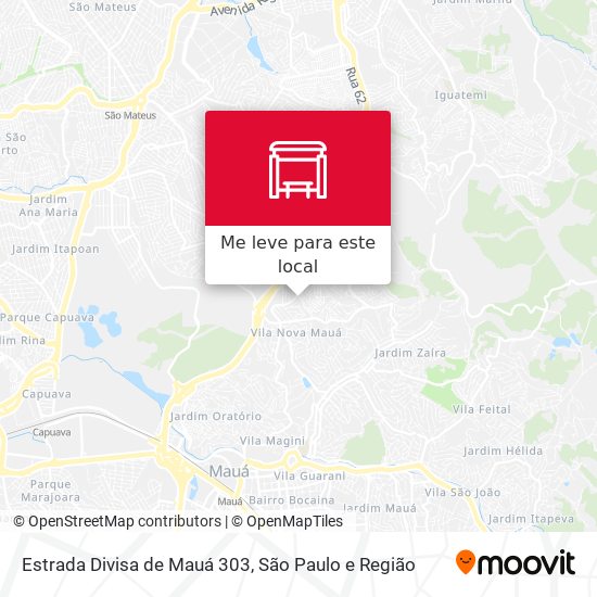 Estrada Divisa de Mauá 303 mapa