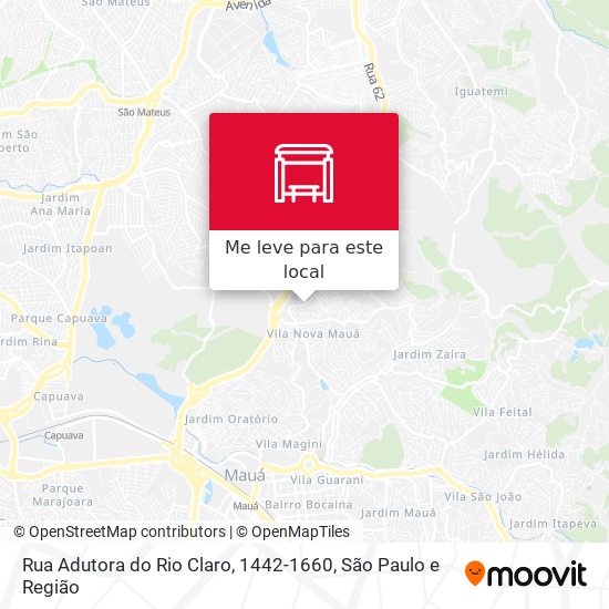 Rua Adutora do Rio Claro, 1442-1660 mapa