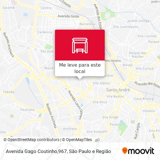 Avenida Gago Coutinho,967 mapa