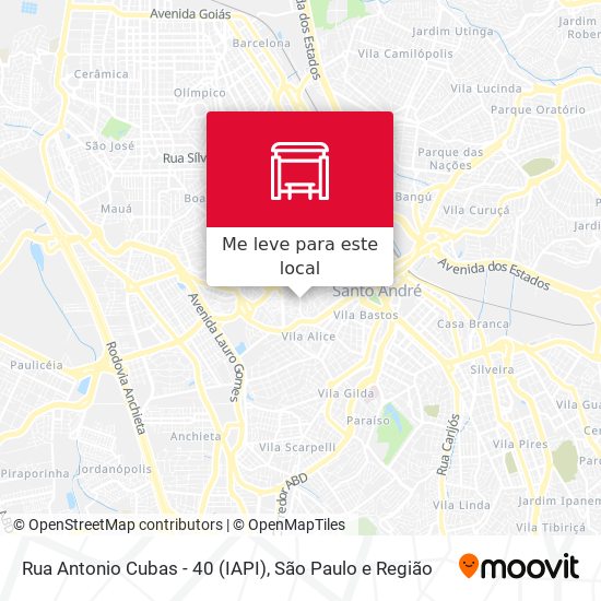 Rua Antonio Cubas - 40 (IAPI) mapa