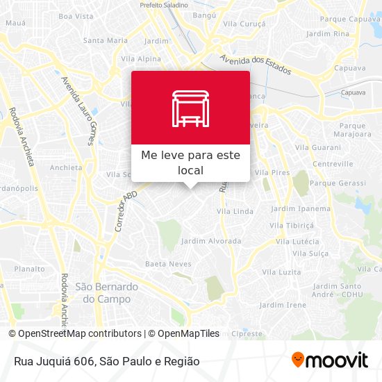 Rua Juquiá 606 mapa