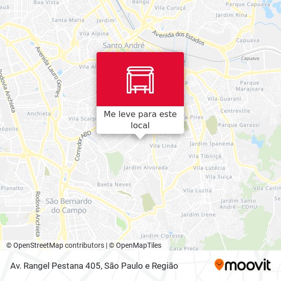 Av. Rangel Pestana 405 mapa