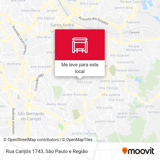 Rua Carijós 1743 mapa