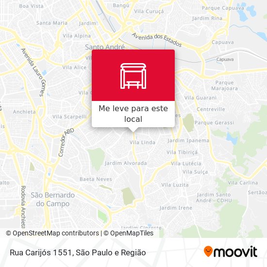 Rua Carijós 1551 mapa