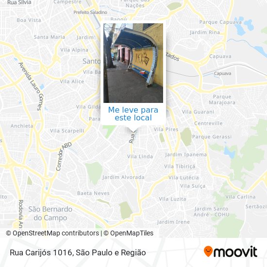 Rua Carijós 1016 mapa