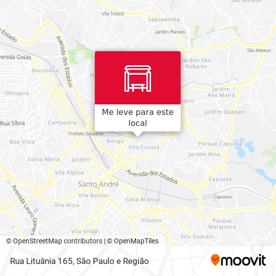 Rua Lituânia 165 mapa