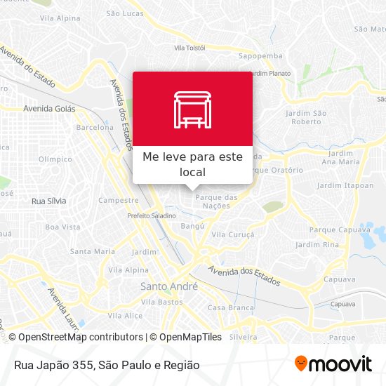 Rua Japão 355 mapa