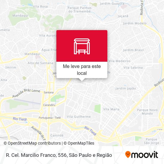 R. Cel. Marcilio Franco, 556 mapa