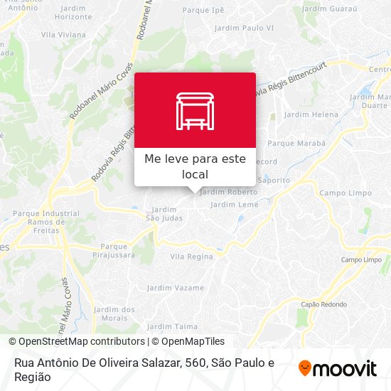 Rua Antônio De Oliveira Salazar, 560 mapa