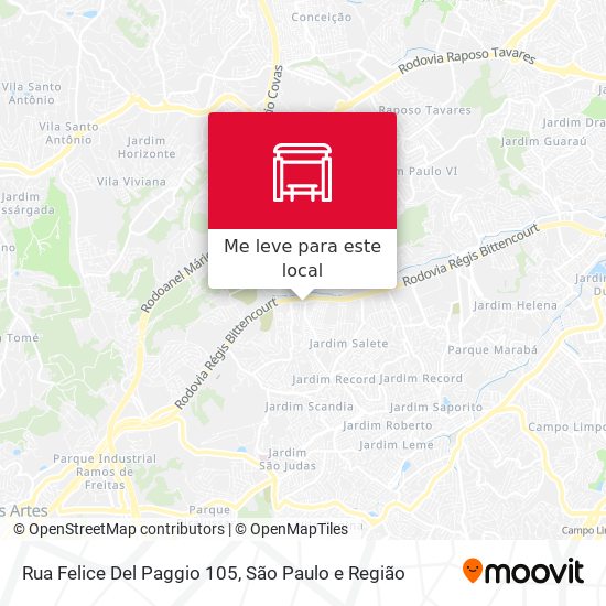 Rua Felice Del Paggio 105 mapa