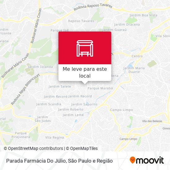 Parada Farmácia Do Júlio mapa