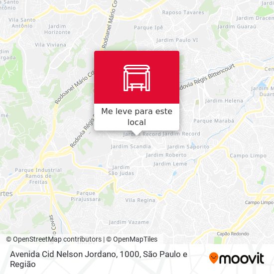 Avenida Cid Nelson Jordano, 1000 mapa