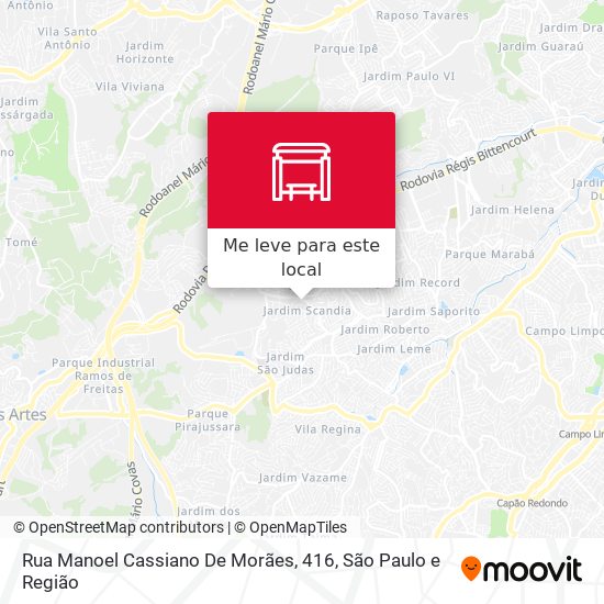 Rua Manoel Cassiano De Morães, 416 mapa