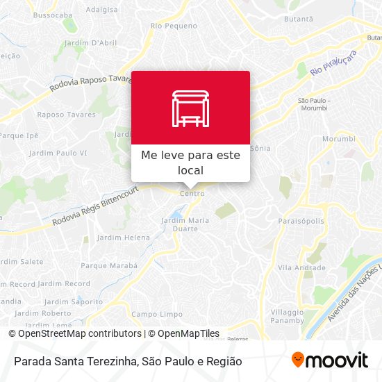 Parada Santa Terezinha mapa