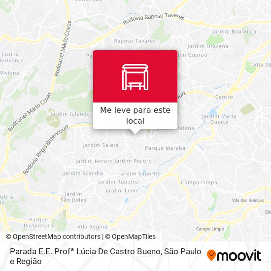 Parada E.E. Profª Lúcia De Castro Bueno mapa