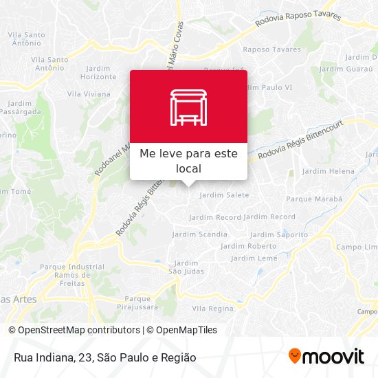 Rua Indiana, 23 mapa