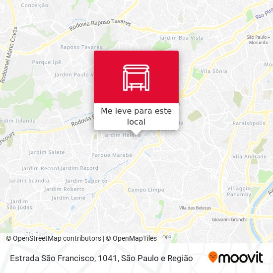 Estrada São Francisco, 1041 mapa