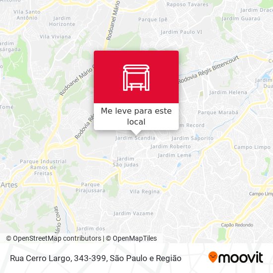 Rua Cerro Largo, 343-399 mapa
