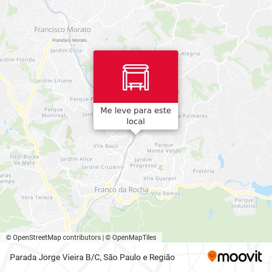 Parada Jorge Vieira B/C mapa