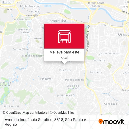 Avenida Inocêncio Seráfico, 3318 mapa