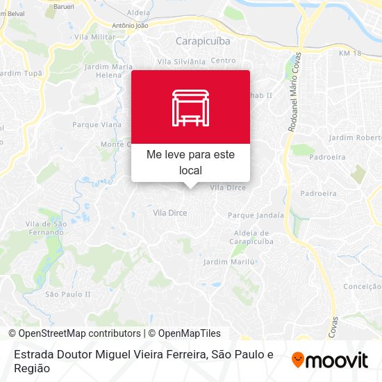 Estrada Doutor Miguel Vieira Ferreira mapa