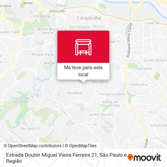 Estrada Doutor Miguel Vieira Ferreira 21 mapa