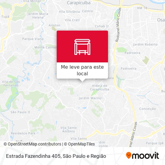 Estrada Fazendinha 405 mapa