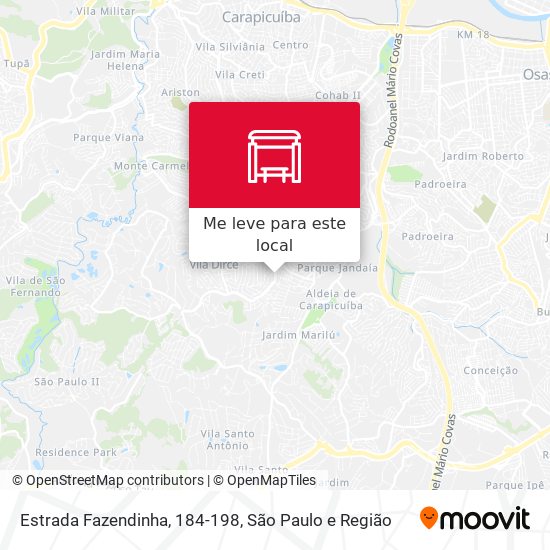 Estrada Fazendinha, 184-198 mapa