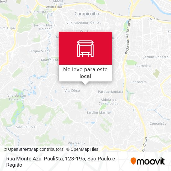 Rua Mọnte Azul Pauliṣta, 123-195 mapa
