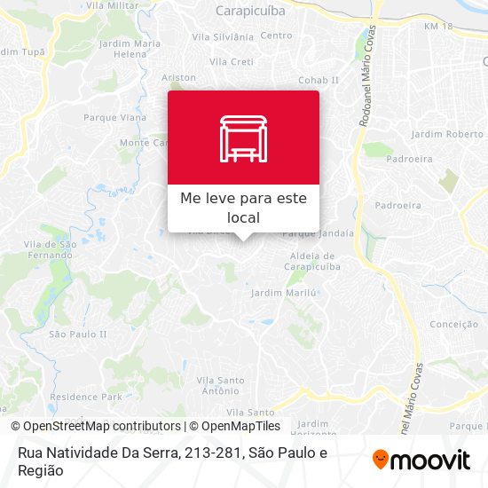 Rua Natividade Da Serra, 213-281 mapa