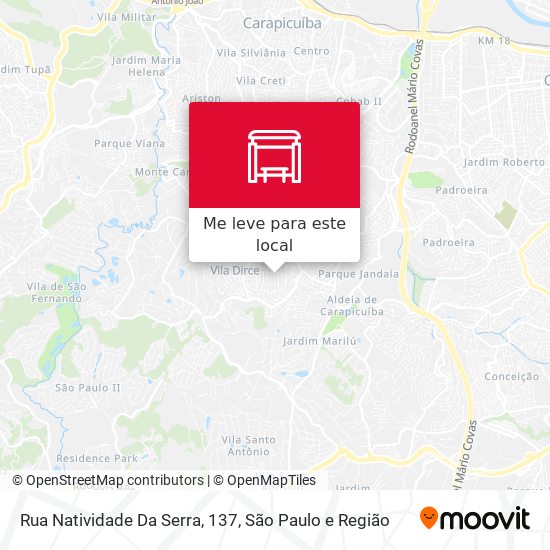 Rua Natividade Da Serra, 137 mapa