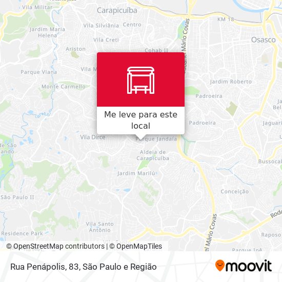 Rua Penápolis, 83 mapa
