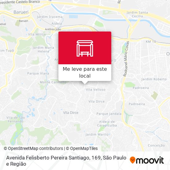 Avenida Felisberto Pereira Santiago, 169 mapa