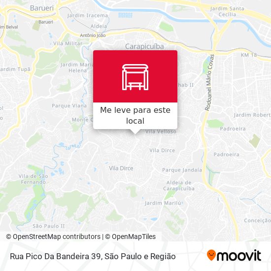 Rua Pico Da Bandeira 39 mapa