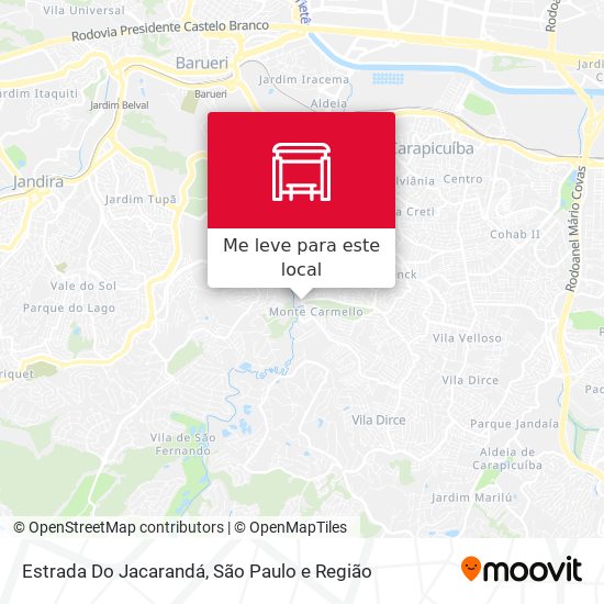 Estrada Do Jacarandá mapa