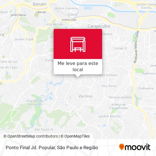 Ponto Final Jd. Popular mapa