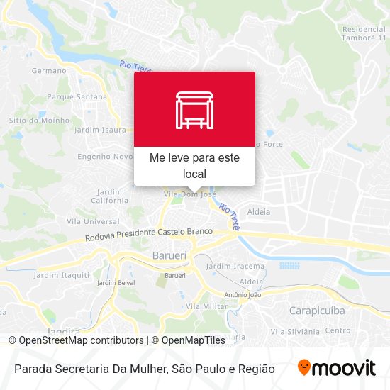 Parada Secretaria Da Mulher mapa