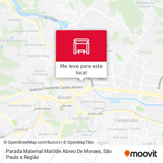 Parada Maternal Matilde Abreu De Moraes mapa
