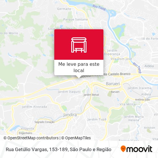 Rua Getúlio Vargas, 153-189 mapa