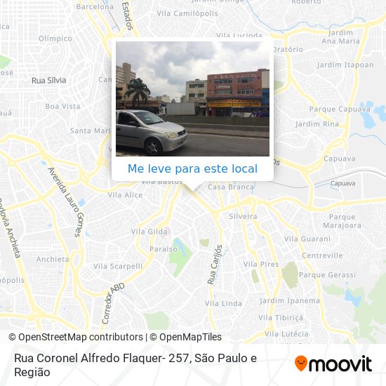 Rua Coronel Alfredo Flaquer- 257 mapa